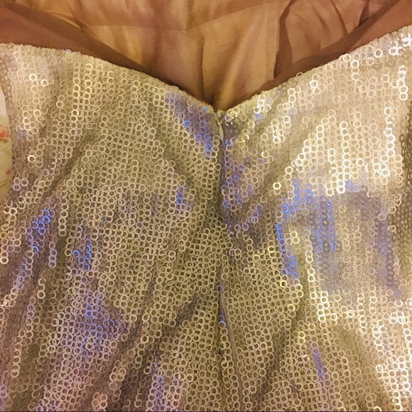 CESAR GALINDO COUTURE SEQUIN + NUDE SILK DRESS - Picture 8 of 11